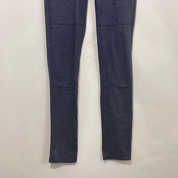 Athleta Bottega Leggings Womens Small TALL LONG Blue Stretchy Pockets Athleisure - Picture 8 of 9
